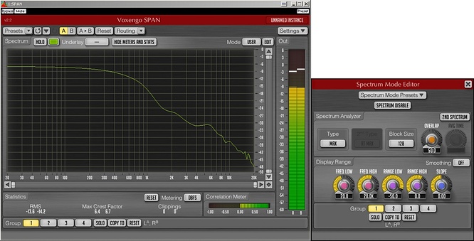 Voxengo Span VST v.2.2 blocksize 128 by deep!sonic 18.10.2010