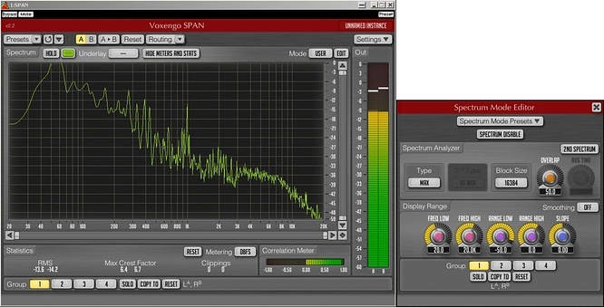 Voxengo Span VST v.2.2 blocksize 16384 by deep!sonic 18.10.2010