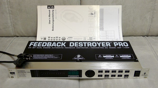 Behringer Feedback Destroyer Pro DSP1100P - 16.03.2007 by www.deepsonic.ch
