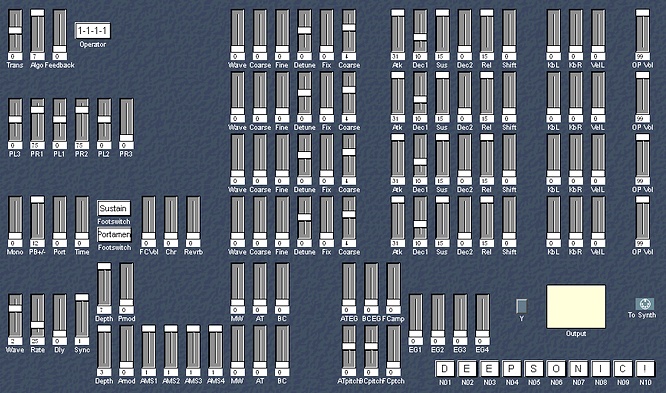 Yamaha V2 DX11 YS200 Editor in Logic by deepsonic 03.08.2009