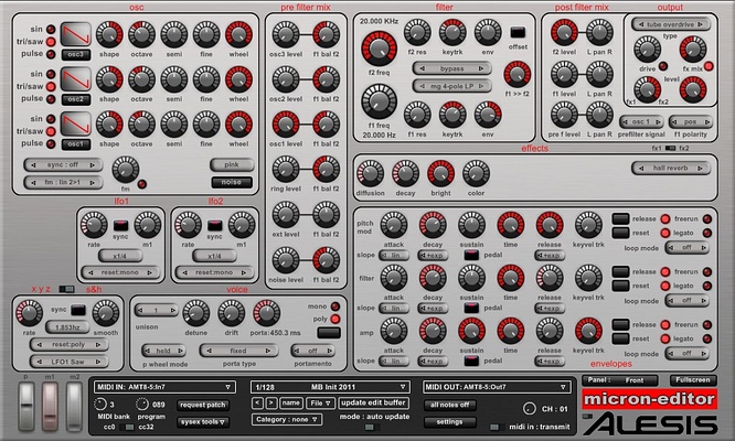 Hypersynth Alesis Micron Patch Editor v.2.1 by deepsonic 18.11.2011