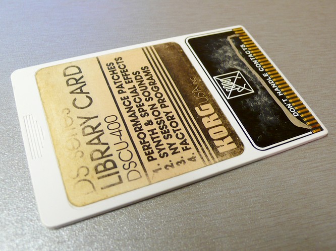 Korg DSCU-400 Rom Card for Korg 707 and Korg DS-8 by deep!sonic 26.02.2009