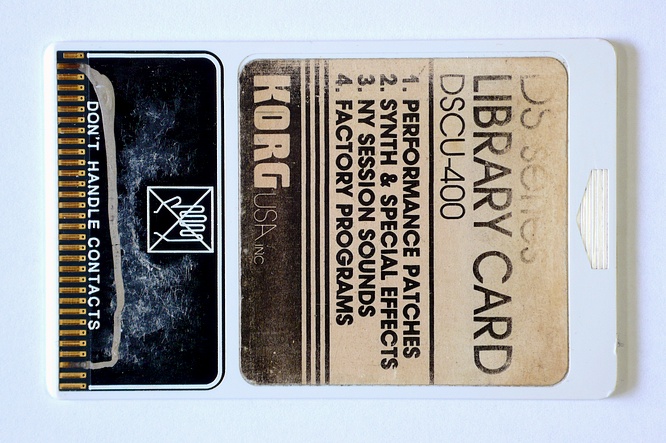 Korg DSCU-400 Rom Card for Korg 707 and Korg DS-8 by deep!sonic 26.02.2009