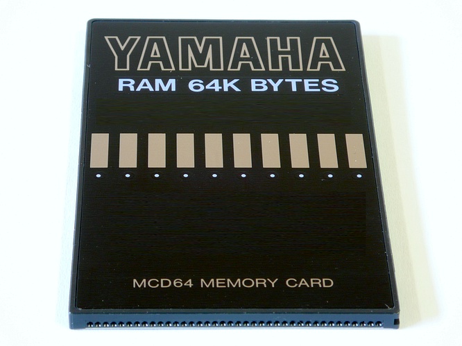 Yamaha MCD64 64Kbyte Ram Card by deep!sonic 26.02.2009