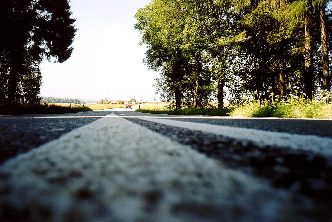 Strasse in Richtung Jegensdorf