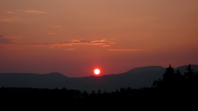 Sonnenuntergang von Strengelbach (Wissberg)