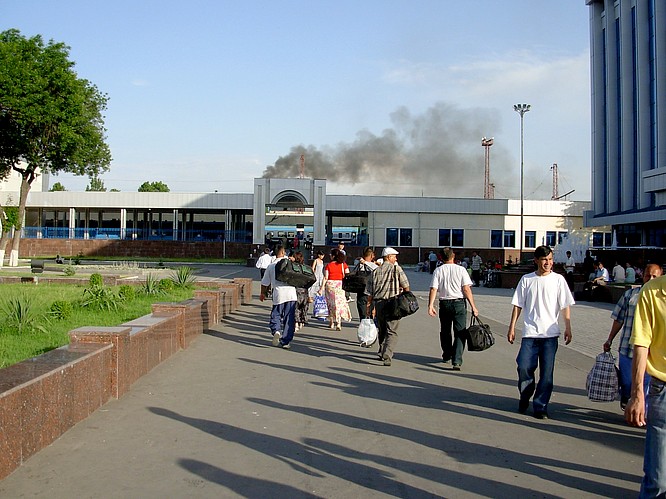 Trainstation in Tashkent