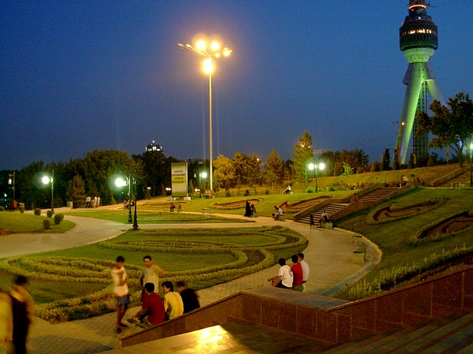 Park in Tashkent, build for current President