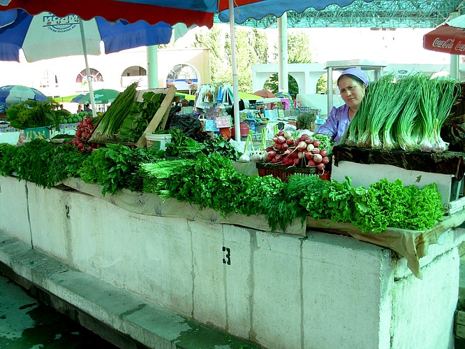 A famous Market/Bazar in Tashkent