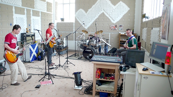 The Backyards, April 2009 in their studio in Olten