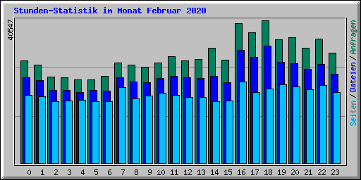 Stunden-Statistik im Monat Februar 2020