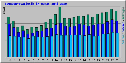 Stunden-Statistik im Monat Juni 2020